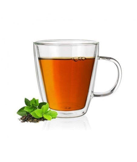 Stiklinis puodelis su dvigubomis sienelėmis 1vnt