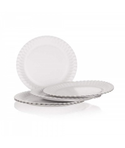 Popierinės lėkštės 23cm 12vnt