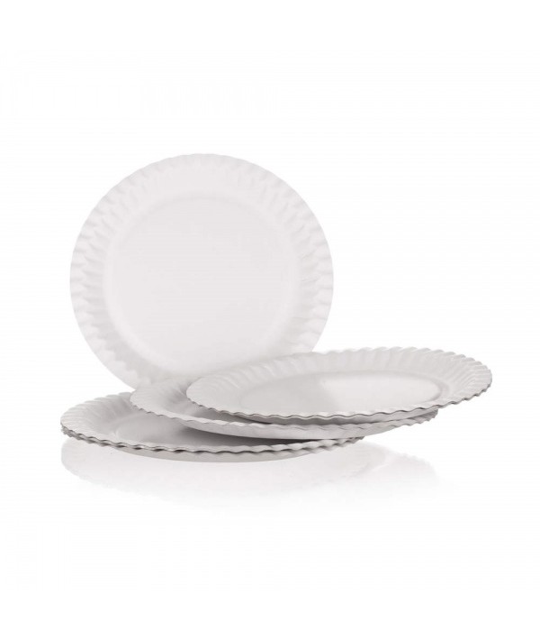 Popierinės lėkštės 23cm 12vnt