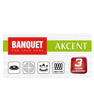 PUODAS NERŪDIJANČIO PLIENO AKCENT 3,6 L SU STIKLINIU DANGČIU