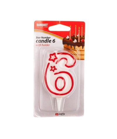 Gimtadienio žvakutė 6 su...