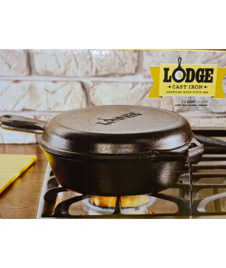 Lodge ketaus keptuvė 3l su...