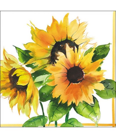 Servetėlės 33cm "Saulėgrąžos"