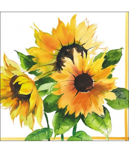 Servetėlės 33cm "Saulėgrąžos"