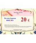Bohemia Dovanų kuponas 20€