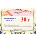 Bohemia Dovanų kuponas 30€