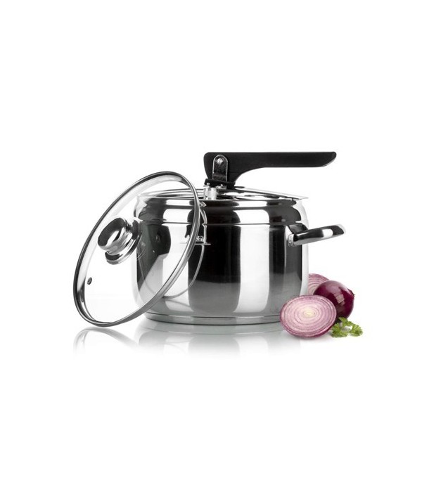 BANQUET GREITPUODIS 5 L ALLEGRO SU STIKLINIU DANGČIU Banquet Greitpuodis 5l su...