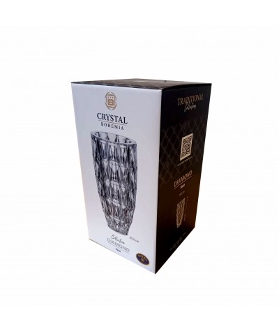 Bohemia  vaza 25,5cm Diamond