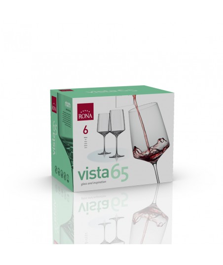 Taurės Vista vyno 650ml, 6vnt.