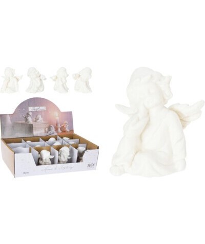 Angelas sėdintis baltas 8cm