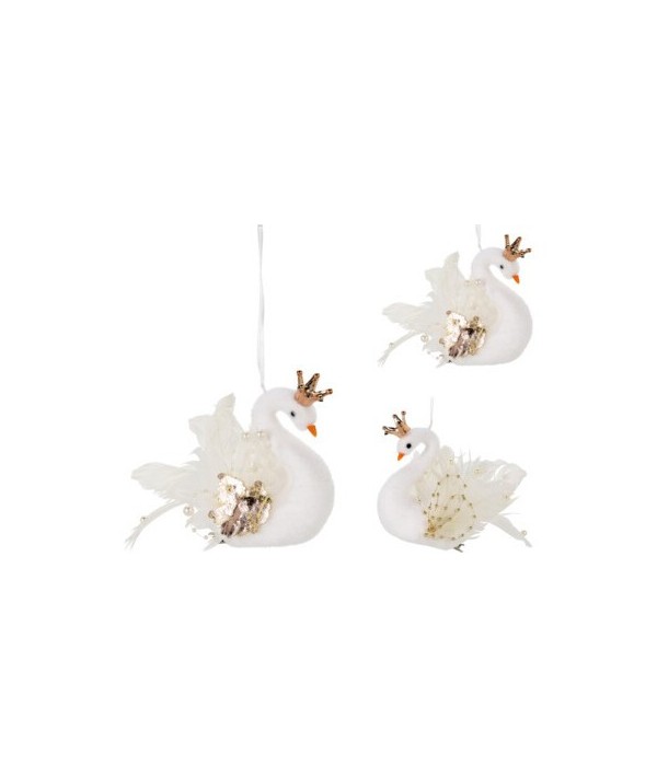 Pakabinama gulbė 17cm