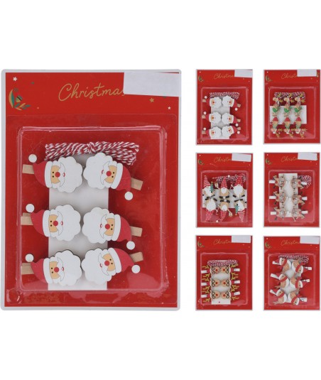 Kalėdiniai segtukai 6vnt, 6r.