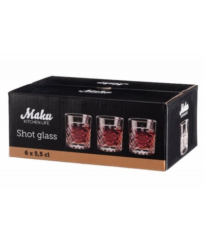 Maku stikliukai 6vnt, 55ml
