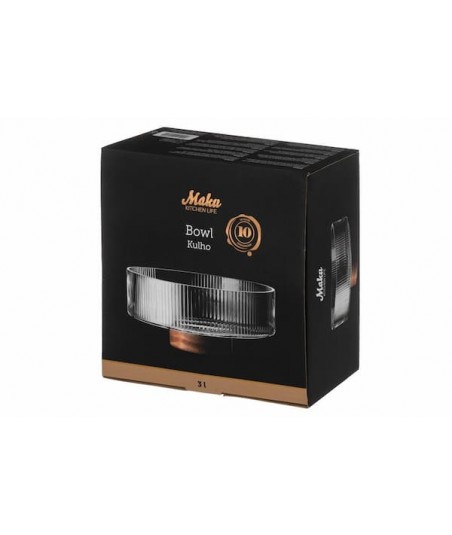 Maku stiklinis dubuo 26cm...