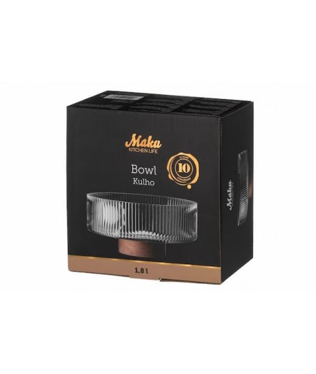 Maku stiklinis dubuo 21cm...