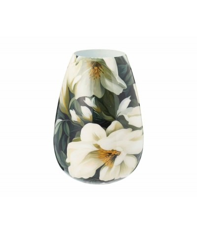 Vaza metalinė 20cm, baltos...