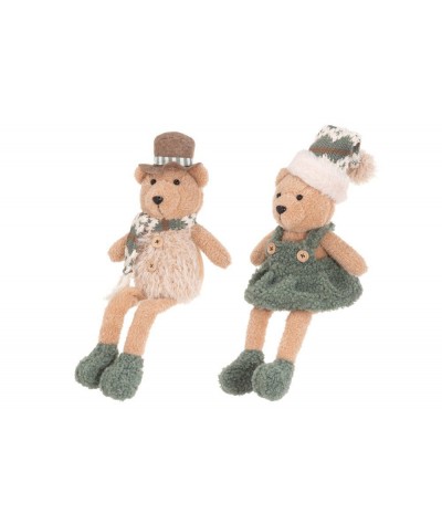 Kalėdų meškiukas sėdi 36cm,...