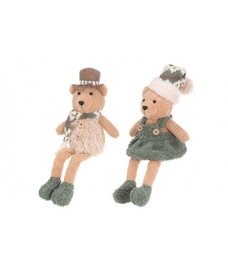 Kalėdų meškiukas sėdi 36cm,...