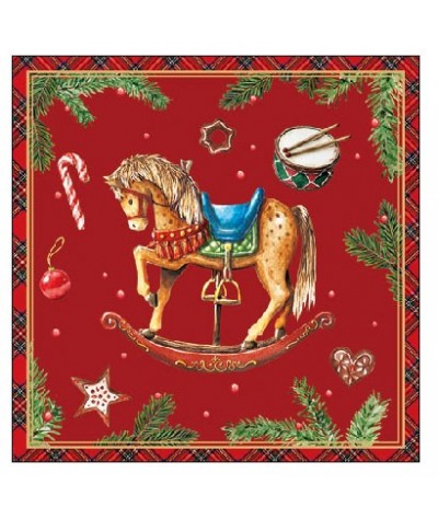 Servetėlės 25cm, Arkliukas