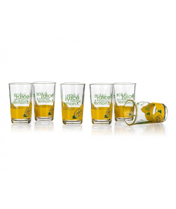 Stiklinės 250ml,6vnt ,Citrina
